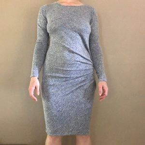 Cotton On Long Sleeve Blue Heather Dress